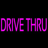 Pink Drive Thru Neonskylt