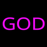 Pink God Block Neonskylt