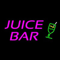 Pink Juice Bar Logo Neonskylt