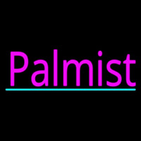 Pink Palmist With Turquoise Line Neonskylt