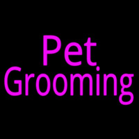 Pink Pet Grooming Neonskylt