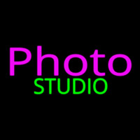 Pink Photo Studio Neonskylt