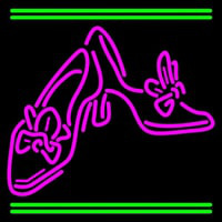 Pink Sandal Heels With Line Neonskylt