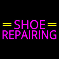 Pink Shoe Repairing Neonskylt