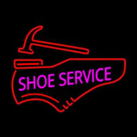 Pink Shoe Service Neonskylt