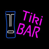 Pink Tiki Bar with Logo Neonskylt
