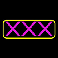 Pink X   Neonskylt