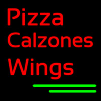 Pizza Calzones Wings Neonskylt