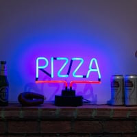 Pizza Desktop Neonskylt