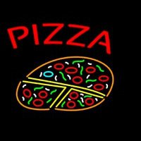Pizza With Logo Neonskylt
