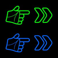 Pointer Arrow Hand Neonskylt