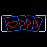 Poker Cards Icon 3 Neonskylt