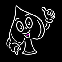 Poker Icon Neonskylt