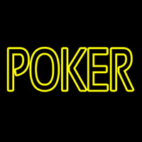 Poker Neonskylt