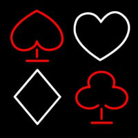 Poker Symbol Neonskylt