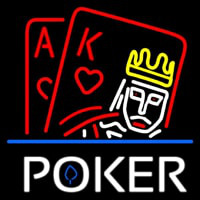 Poker With Border Neonskylt