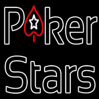 Pokers Stars Neonskylt
