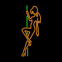 Pole Dance Girl Strip Club Neonskylt