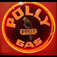 Polly Gasoline Neonskylt