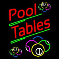 Pool Tables Neonskylt
