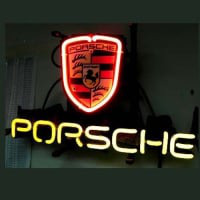 Porsche European Auto Öl Bar Neonskylt