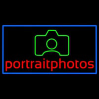 Portrait Photo With Camera With Border Neonskylt