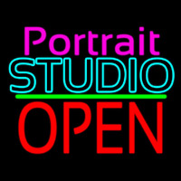 Portrait Studio Open 1 Neonskylt