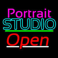 Portrait Studio Open 3 Neonskylt