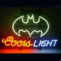Professional Coors Batman Beer Bar Opens Neonskylt