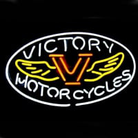 Professional Motorcycles Victory Shop Open Neonskylt