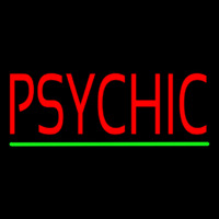 Psychic Green Line Neonskylt