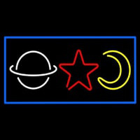 Psychic Logos Blue Border Neonskylt