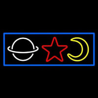Psychic Logos With Blue Bordeer Neonskylt