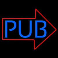 Pub With Arrow Neonskylt