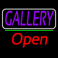 Purle Gallery With Open 2 Neonskylt