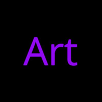 Purple Art Neonskylt