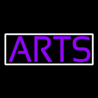 Purple Arts With Border 1 Neonskylt