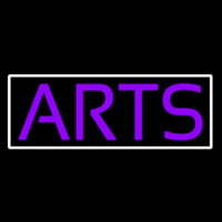 Purple Arts With Border Neonskylt