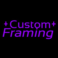 Purple Custom Framing 1 Neonskylt