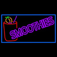 Purple Double Stroke Smoothies Neonskylt