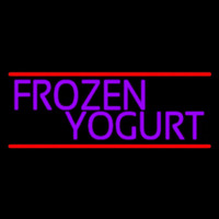Purple Frozen Yogurt Neonskylt