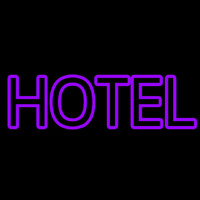 Purple Hotel Neonskylt