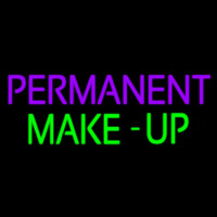 Purple Permanent Green Make Up Neonskylt