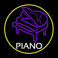 Purple Piano Neonskylt