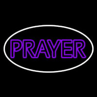 Purple Prayer With Border Neonskylt