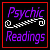 Purple Psychic Readings With Red Border Neonskylt