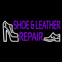 Purple Shoe And Leather Repair Neonskylt