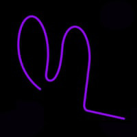 Purple Squiggle Neonskylt