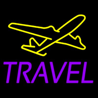 Purple Travel Neonskylt