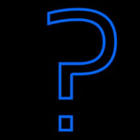 Question Mark Neonskylt